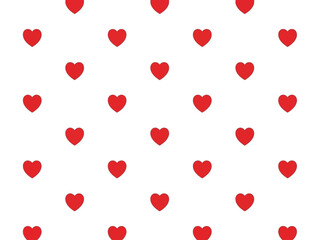 Charming Red Heart Seamless Pattern Background Design for Love and Romance Themes and Creative Projects