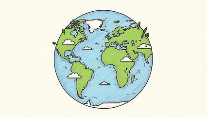 earth globe illustration