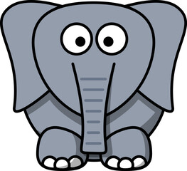 funny cartoon elephant