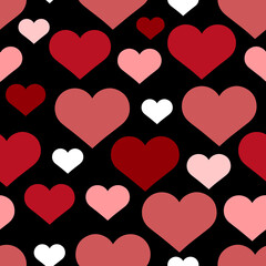 Seamless Valentine Heart Pattern Background