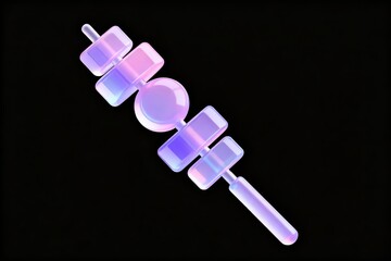 Abstract glowing geometric shapes