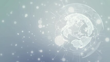 Cyberspace and global network concept - Powered by Adobe