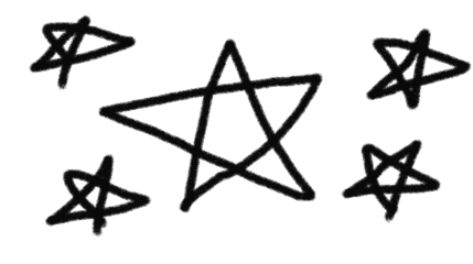 Hand drawn stars doodle set, Black star sketches PNG, Minimalist stars on transparent background
