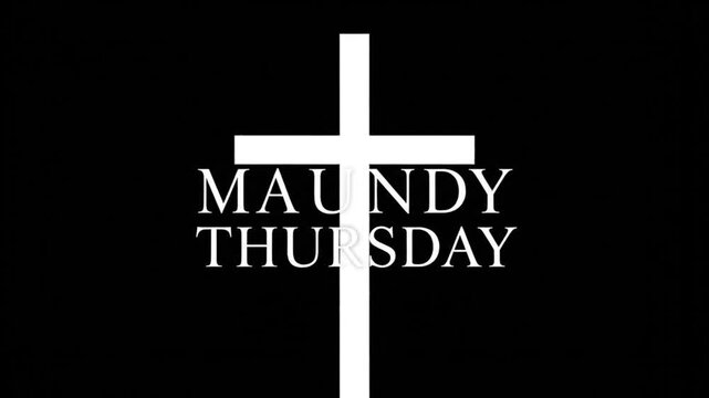 Maundy Thursday cross symbol.