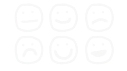 Hand drawn emoji face set, White doodle smileys PNG, Funny expression faces isolated