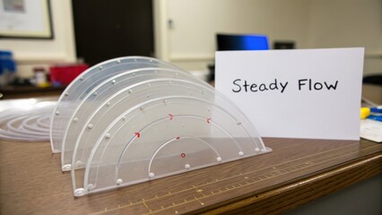 Transparent Flow Measurement Devices for Water Flow Experiments in Laboratory Setting with Steady Flow Signage