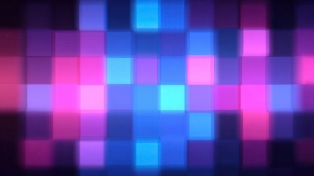 Abstract Glowing Pixel Squares Background for Modern Design