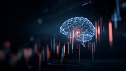 Artificial Intelligence Brain Network with Financial Data Visualization