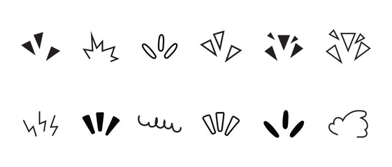 surprise burst ray icon set, Explosion, Burst, and Surprise Ray icon set, burst surprise doodle icon.