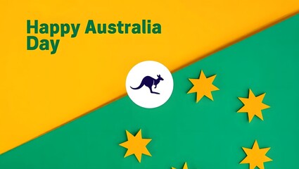 Celebrating australia day with a vibrant display of national pride