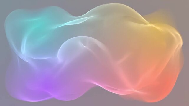 Abstract gradient background video soft flowing colors smooth motion calm minimal style