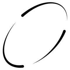 Swirling shapes curved lines forming dynamic elliptical motion balance, and modern graphic elegance