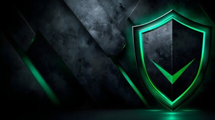 Cyber Security Schutzschild als digitales Sicherheitskonzept
