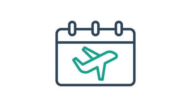 Paid time of icon animation. Animation related to benefit. Suitable for user interface, provide visual feedback and more. Alpha channel, transparent background