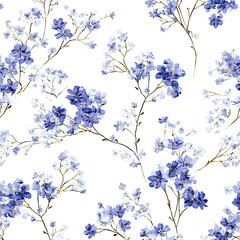 Blue Floral Pattern