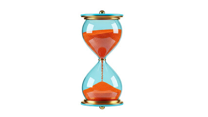 Hourglass with orange sand