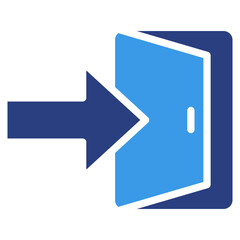 Exit Sign  Icon Element For Design