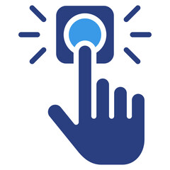 Emergency Stop Button  Icon Element For Design