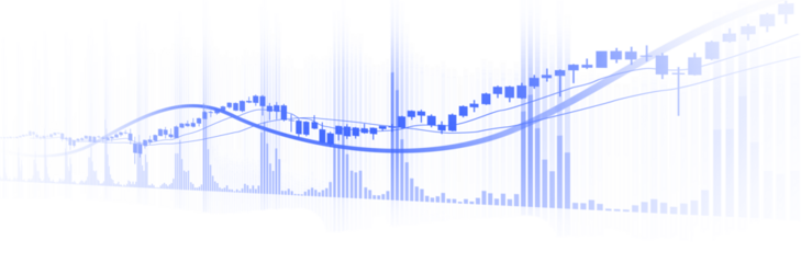 Wachstum von Aktieninvestitionen -Handelsanalyse und Finanzchart Transparent Hintergrund