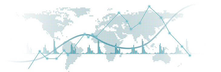 Wachstum von Aktieninvestitionen -Handelsanalyse und Finanzchart Transparent Hintergrund