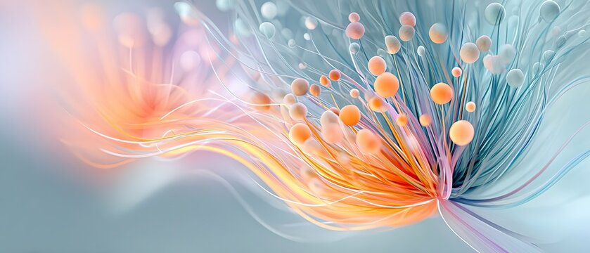 abstract mold spores