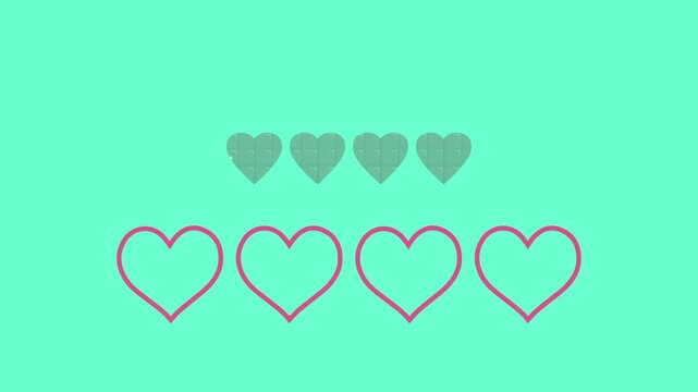 Animated heart pattern background with soft colors and gentle motion creating a romantic and playful atmosphere suitable for love themes valentine projects celebrations and decorative motion graphics.