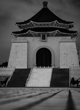 Chiang Kai-shek Memorial Hall at Night in Taipei, Taiwan