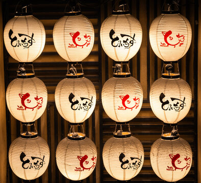 Traditional Japanese Lanterns in Tokyo, Japan