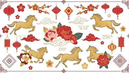 Chinese new year elements