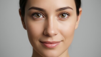 Fototapeta premium Close-up Portrait of a Smiling Woman