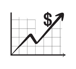 Revenue Growth Chart Line Icon