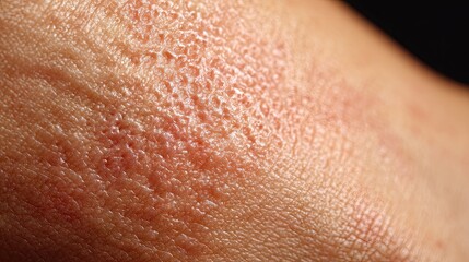 Fototapeta premium Close-up View of Skin with Dry and Textured Surface Highlighting Natural Imperfections and Unique Patterns