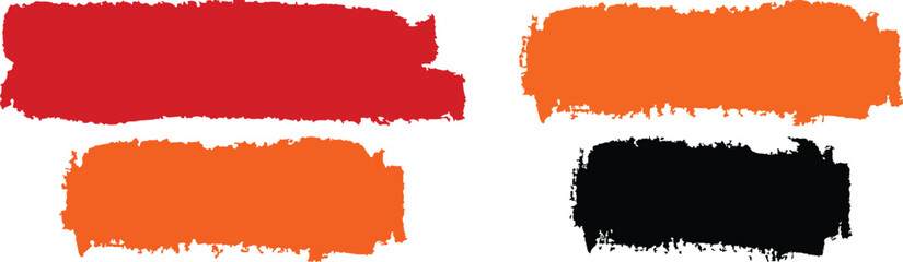 colorful brush strokes on white background