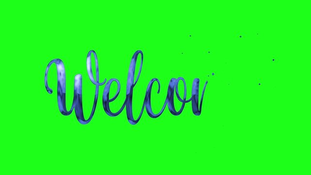 Welcome introduction 4k reen screen