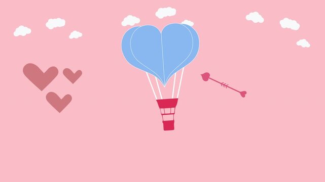 Animated heart pattern background with soft colors and gentle motion creating a romantic and playful atmosphere suitable for love themes valentine projects celebrations and decorative motion graphics.