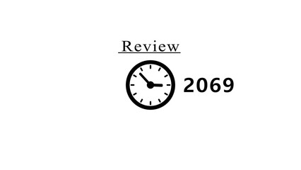 Review business planning with clock icon illustration.   Schedule time management, Business planning concept. Strategy goals business technology. 