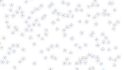 Snowflake Scatter &ndash; Delicate White Snow Crystals Floating on Pure Background Winter Magic
