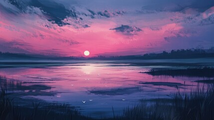 Pastel Sky Background Illustration