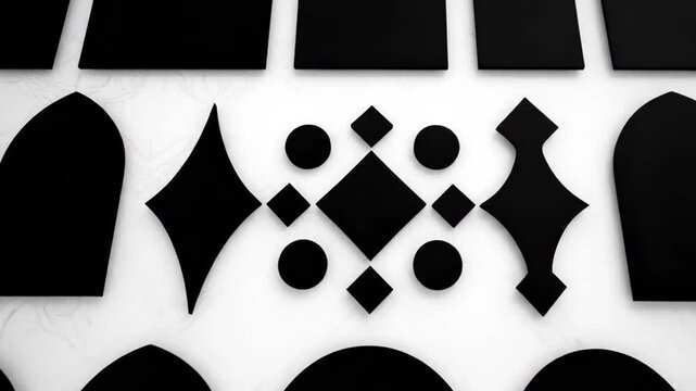 black and white