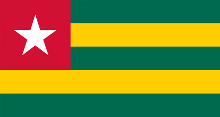 Togo national flag displaying country identity and symbolism © WinWin