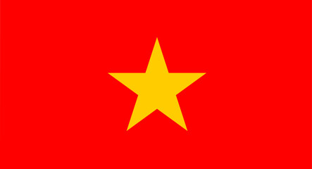 Vietnam national flag representing socialism and unity