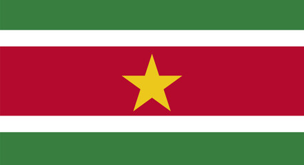 Suriname flag showcasing national identity and patriotism © WinWin