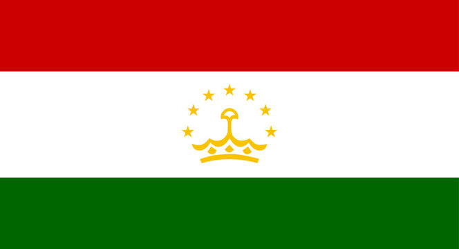 Tajikistan country flag identifying nation and patriotism