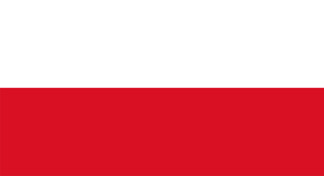 Poland national flag displaying Polish country identity and nationalism