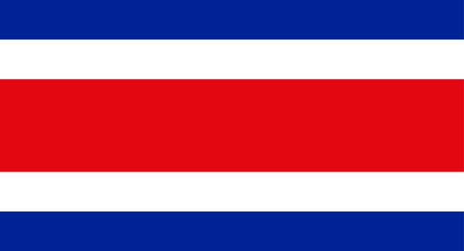 Costa Rica national flag representing country pride