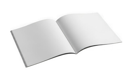 Open book pages isolated on transparent background