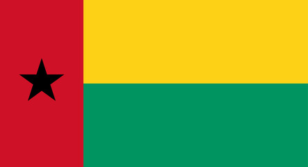 Guinea Bissau national flag representing country and identity © WinWin