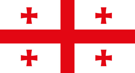 Georgia national flag representing the country and identity