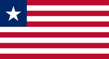Liberia national flag representing country identity and patriotism © WinWin