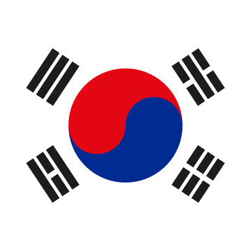 South Korea national flag symbol of Korean identity